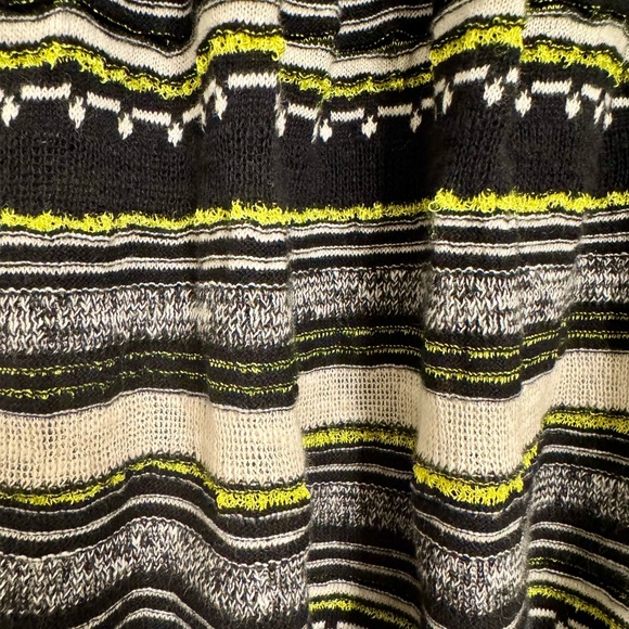 SANDRO PARIS $395 Retail Knit Mini Dress, Size 1 (Small), Black/White/Green - Picture 13 of 16